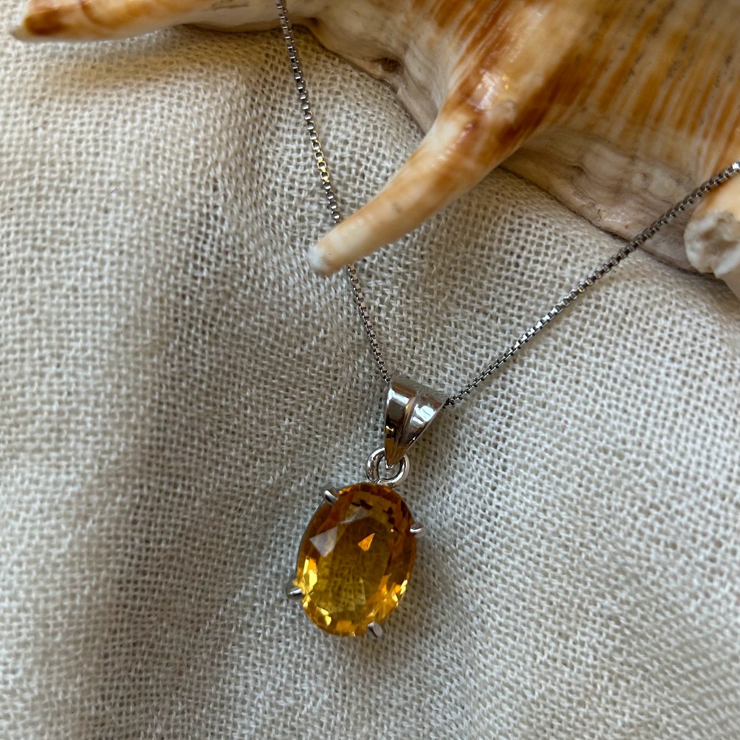 Sunshine Radiance- Lemon Topaz Pendant