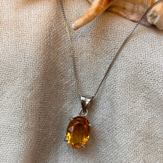 Sunshine Radiance- Lemon Topaz Pendant