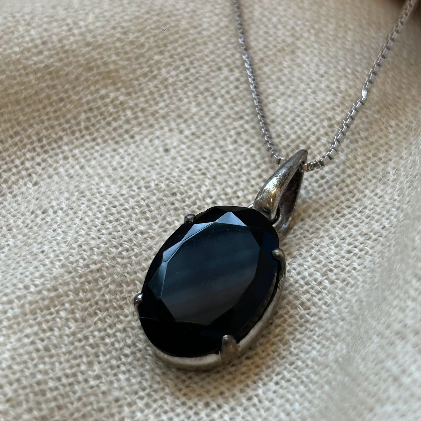 Scarlet Grace- Garnet Oval Pendant